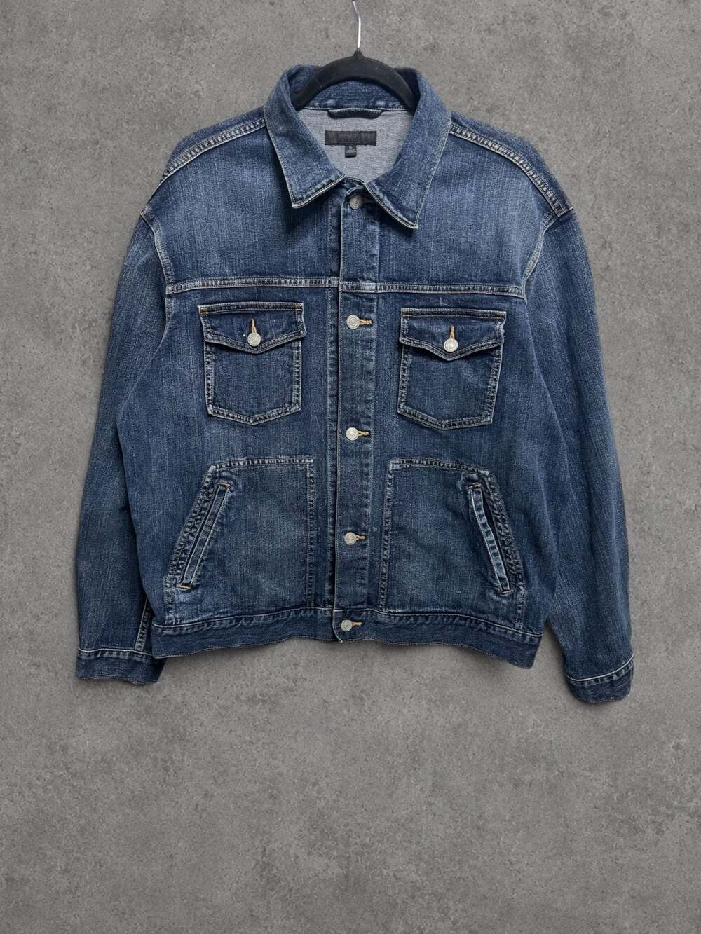 uniqlo Blue Denim Trucker Jacket
